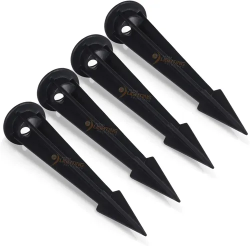 Miniatura 6 de Soporte de estaca de aluminio alto de 8.30 pulgadas con salida hembra de rosca NPT de 1/2 pulgadas para accesorios de iluminación de paisaje al aire