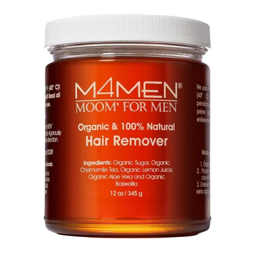Miniatura 10 de MOOM USDA - Kit de cera de azúcar orgánica para mujeres y hombres con aceite esencial de lavanda, cera de azúcar de 6 onzas, 18 tiras de cera
