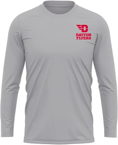 Miniatura 256 de Camisa deportiva de manga larga oficial de la NCAA Collegiate para hombre, con logotipo en el pecho izquierdo, colección Athletic Heather