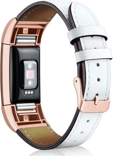 Miniatura 9 de Replacement Leather Band Compatible for Fitbit Charge 2/5/6, Classic Genuine Leather Wristband for Men Women