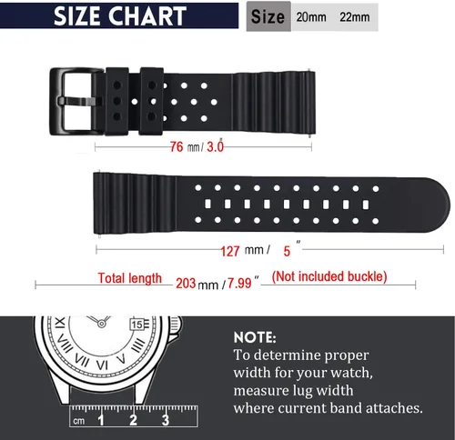 Miniatura 4 de Carty Correas de reloj de silicona de liberación rápida para hombres y mujeres, de alta calidad, impermeables, 0.787in, 0.866in, 0.945in, correas