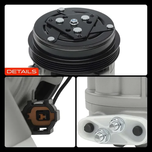Miniatura 9 de A-Premium Compresor de aire acondicionado con embrague compatible con Nissan 350Z 3.5L 2003-2006