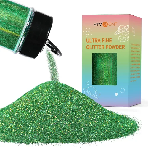Miniatura 38 de HTVRONT Polvo de Purpurina Fina Holográfica - 200g/7oz Purpurina Turquesa para Manualidades, Purpurina Ultrafina No Tóxica para Uñas, Vasos