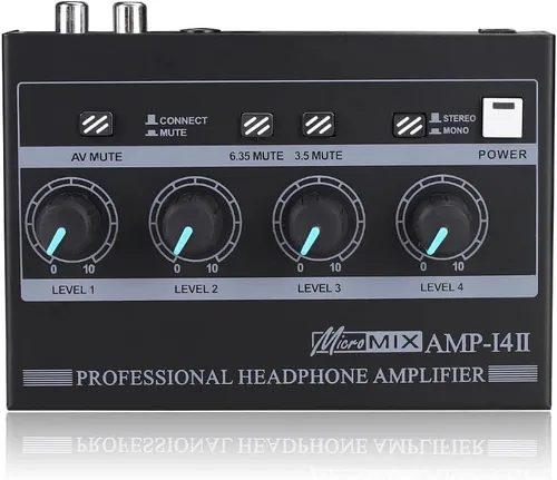 Miniatura 8 de battey amplificador personal portátil amplificador de auriculares analógico estéreo auriculares amplificador de control de volumen amplificador