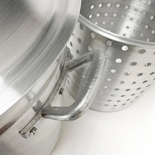 Miniatura 4 de Olla de aluminio con cesta vaporizadora, Plateado