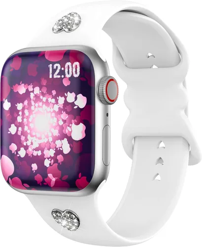 Miniatura 16 de Correa compatible con Apple Watch Series 9, 8, 7, 1.61 pulgadas, Series 6, 5, 4, SE de 1.575 pulgadas, Serie 3 de 1.496 pulgadas para mujer