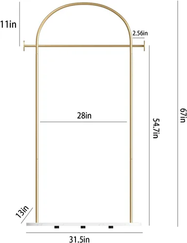 Miniatura 3 de TIEOU Perchero de metal dorado, soporte de entrada no empotrado, perchero para sombreros y abrigos, pequeño perchero para ropa, moderno Estante