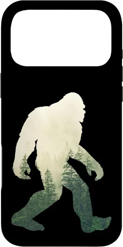 Miniatura 22 de iPhone 12 Pro Max Bigfoot figura Sasquatch Yeti Nature doble caso de exposición