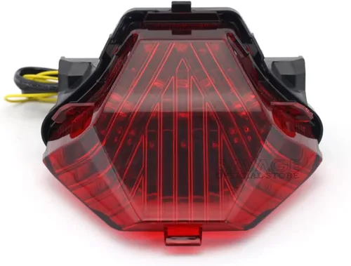 Miniatura 2 de Para MT-07 FZ-07 14-17 MT-25 MT-03 YZF R3 R25 2014-2021 Luz trasera LED integrada Indicador de freno de señal de giro para motocicleta (transparente)