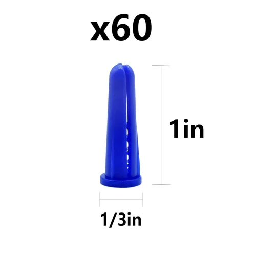 Miniatura 8 de Kit surtido de anclajes para paneles de yeso autoperforantes – 182 piezas para hormigón, paneles de yeso, anclajes de chapa y roca – Anclajes de Kit