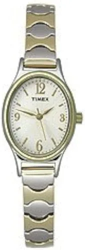 Miniatura 2 de Timex T26301 Kendall Circle Reloj de banda de expansión de acero inoxidable de dos tonos para mujer