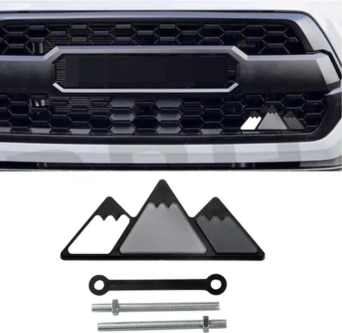 Miniatura 8 de TRD - Insignia decorativa de rejilla tricolor, emblema de diamante, compatible con Toyota 4Runner Tacoma Tundra y otras rejillas de malla o rejilla