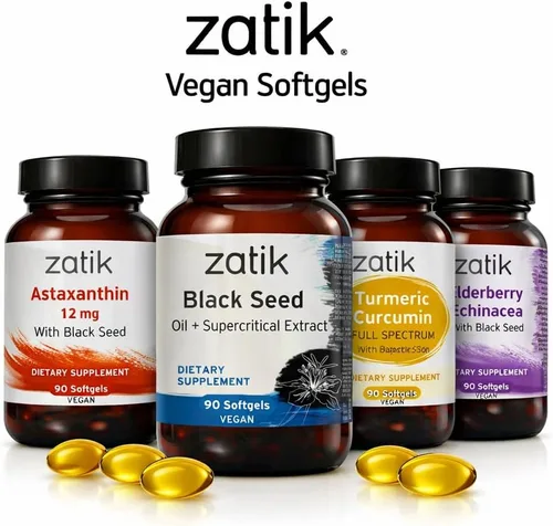 Miniatura 5 de Zatik Naturals - Aceite de semilla de comino negro y extracto supercrítico, prensado en frío, sin refinar, sin gluten, vegano, 90 cápsulas blandas