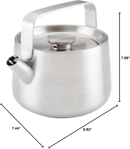 Miniatura 11 de KitchenAid Teteras de Acero Inoxidable con Silbido, 1.8 Litros - Acero Inoxidable Cepillado