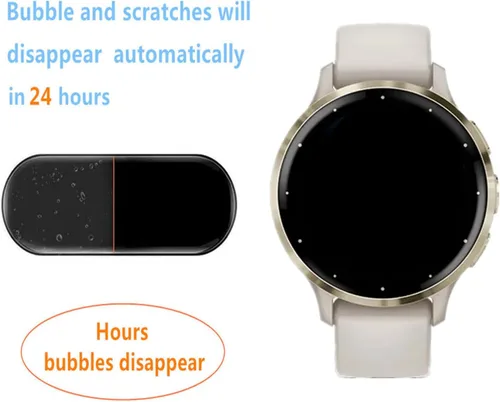 Miniatura 4 de Compatible con Garmin Venu 3S / Venu 4 1.614 in / vivoactive 6 / vivoactive 5 protector de pantalla (paquete de 4) Smart Watch flexible cobertura