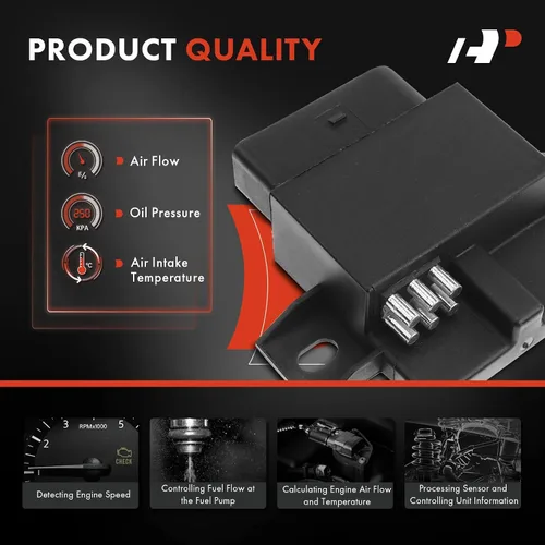 Miniatura 4 de A-Premium Módulo de control de inyección de combustible compatible con Audi A4 Quattro 2007-2009, A6 2009-2011, 2.0L 3.2L, Reemplazo # 4F0906093