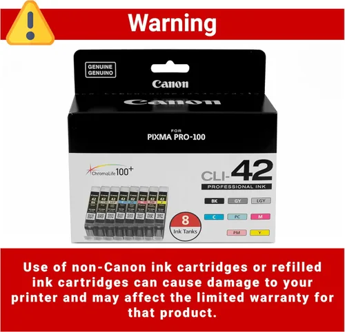 Miniatura 3 de Canon CLI-42 Paquete de ocho colores genuinos, compatible con impresoras PIXMA PRO-100