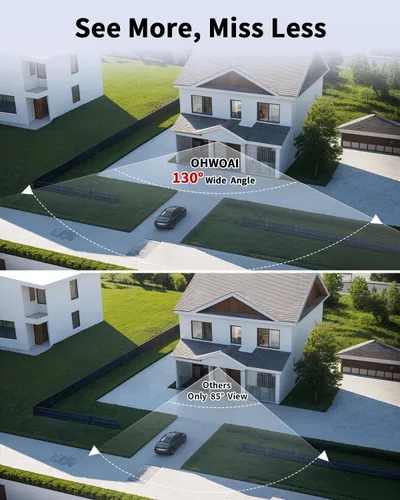 Miniatura 2 de Sistema de cámara de seguridad para exteriores con cable 4K Ultra HD y visión nocturna IR de 100 pies, cámaras POE para seguridad del hogar, kit