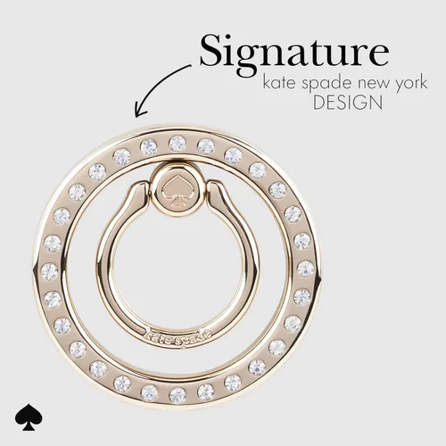 Miniatura 2 de Kate Spade New York Anillo Magnético para Teléfono con Agarre y Soporte - Removible y Plegable - Set in Stone Set en piedra
