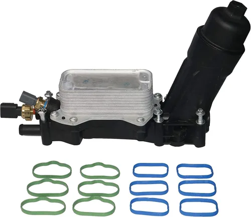 Kit adaptador de enfriador de aceite y carcasa del filtro – Reemplaza 68105583AF, 68105583AE – Compatible con vehículos Chrysler, Dodge & Jeep 3.6L