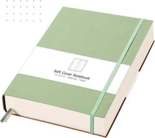 Miniatura 16 de AHGXG Cuaderno de papel cuadriculado - Cuaderno de papel de cuadrícula tamaño A4 grande 8.5''×11'', 320 páginas de diario grueso, papel cuadriculado