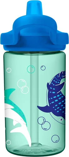 Miniatura 105 de CamelBak Eddy+ Kids Water Bottle with Bite Valve Straw, Leak‑Resistant Easy‑Sip Design for Everyday Hydration, 14oz Kids Animales de la selva