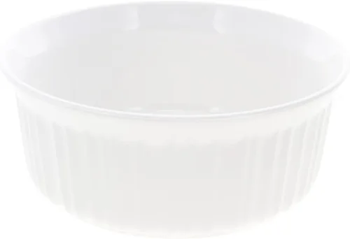 Miniatura 2 de CorningWare FS5 1.5qt - Cacerola redonda francesa blanca y F-5-PC 1.5qt tapa de plástico blanco francés