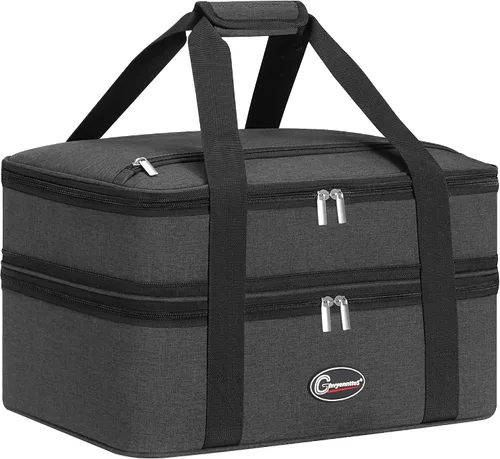 Miniatura 8 de GhvyenntteS - Porta cacerolas aisladas para alimentos calientes o fríos, bolsa para mantener la comida caliente, bolsa de lasaña para el almuerzo