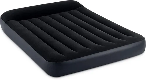 Miniatura 13 de Intex Dura-Beam Standard Pillow Top Cama de Aire Inflable Cómoda con Bomba Eléctrica Integrada y Bolsa de Transporte, Tamaño Individual, Azul