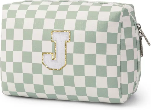 Miniatura 134 de Narwey Bolsa de maquillaje con inicial, regalos de graduación para adolescentes, niñas, niños y adolescentes, cosas de moda de 6 a 18 años, bolsa