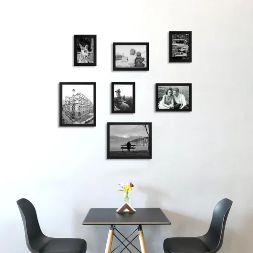 Miniatura 4 de Marcos para fotos de 4 x 6 pulgadas negros, juego de 12 para decoración de pared, galería, collage, marcos para fotos o exhibición en mesa