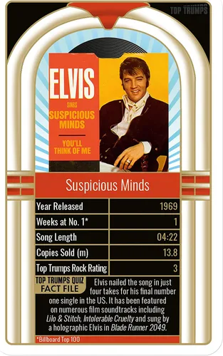 Miniatura 5 de Top Trumps Elvis Presley Top 30 Juego de cartas