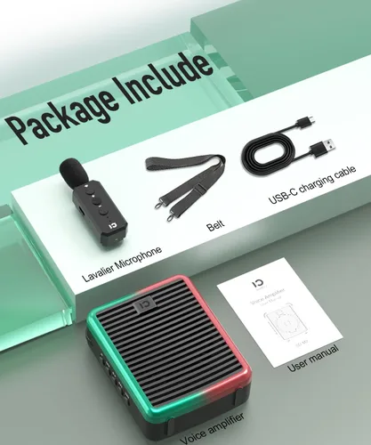 Miniatura 8 de SHIDU Amplificador de voz inalámbrico de 30 W con micrófono Lavalier, amplificador de voz Bluetooth para profesores, amplificador de voz portátil