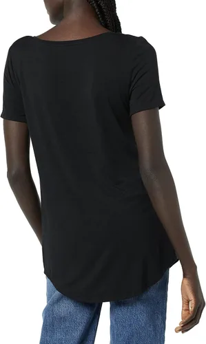 Miniatura 3 de Tienda Essentials Túnica de manga corta con cuello redondo para mujer, paquete de 2