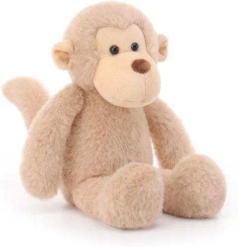 Miniatura 9 de Apricot Lamb Juguetes de Peluche Mono Marrón Claro Animal de Peluche Suave y Tierno Perfecto para Niños (Mono Marrón Claro, 9 Pulgadas)