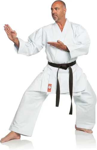 Miniatura 3 de Ronin Shiai Red Label Pesado Karate Gi 14 oz de lona cepillada, corte torneo, uniforme de artes marciales
