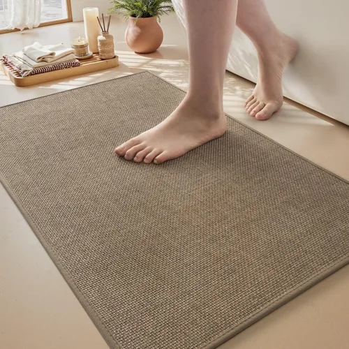 MontVoo Alfombra de Baño - Alfombras de Baño Ultra Delgadas Antideslizantes para Alfombra de Baño de Secado Rápido, Respaldo de Goma Alfombras de
