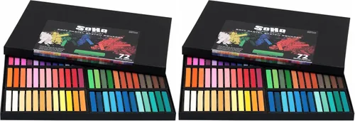 Miniatura 9 de Soho Urban Artist Cuadrados suaves para bocetos pastel – Richamente pigmentados, colores vibrantes pasteles suaves para artistas, estudios de arte