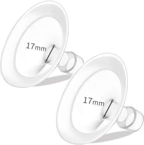 Miniatura 8 de PumpMom-us Protectores de pecho de brida ovalada de 0.945 in compatibles con piezas de extractor de leche Medela, recambio de brida para bomba