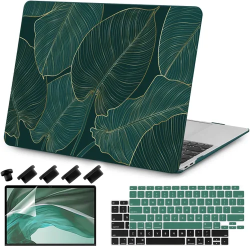 Miniatura 32 de Teryeefi Funda compatible con MacBook Air de 13 pulgadas M1 2021 2020 2019 2018 versión A2337 A2179 A1932 con Touch ID, carcasa rígida de plástico