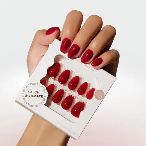Miniatura 10 de Celebritips Uñas postizas a presión - Salon U-ltimate™ Bailarina, Uñas de almendra extra cortas, reutilizables 16 tamaños - Kit de 32 uñas