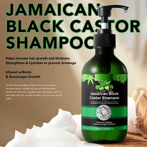 Miniatura 3 de Jamaican Pure - Champú de aceite de ricino negro prensado en frío y set de crecimiento, 10.56 onzas líquidas fortalece y restaura, champú