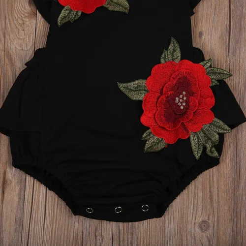 Miniatura 4 de Enterizo para bebés y niñas recién nacidas, ropa floral para niños, traje de verano