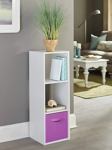 Miniatura 2 de Cajón de tela cúbico ClosetMaid 11469, morado, empaque de 2