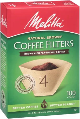 Miniatura 2 de Melitta - Filtros cónicos para café #4, marrón natural, 100 unidades (paquete de 3), 300 filtros en total - Compatible con todas las cafeteras