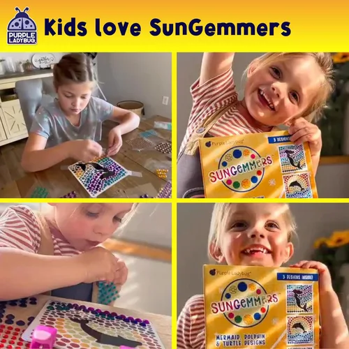 Miniatura 8 de SUNGEMMERS - Kit de atrapasoles para ventana de gemas para niños de 6 a 8, 9, 10, 11 y 12 años, regalos de cumpleaños para niñas de 7 años, Sirena