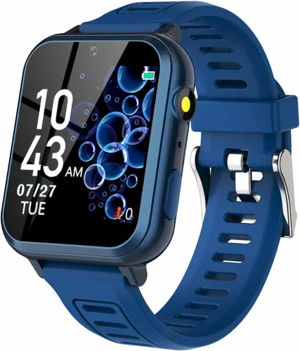 Miniatura 14 de Reloj inteligente Wiszodet para niños - Reloj inteligente para niñas y niños, regalos para niños de 4 a 12 años con 24 juegos, cámara, video