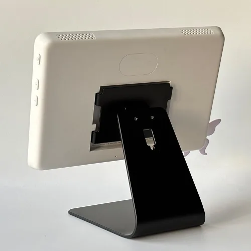 Miniatura 5 de ATOPHK Soporte giratorio y inclinable de aluminio para Echo Hub, rotación ajustable de 360°, escritorio duradero con base antideslizante, pantalla