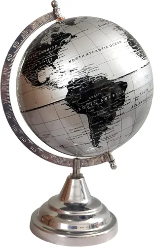 Miniatura 4 de GeoKraft Globo giratorio decorativo de alta calidad con arco y base de metal, globo del mundo, decoración del hogar, oficina