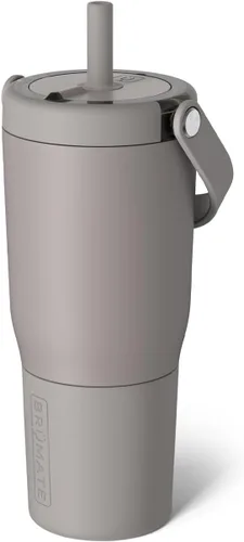 Miniatura 28 de BrüMate Resa - Vaso de viaje 100% a prueba de fugas de 25 onzas con asa y pajilla, popote SoftSip flexible, funda de silicona para mayor